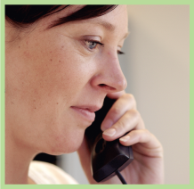 Woman on phone